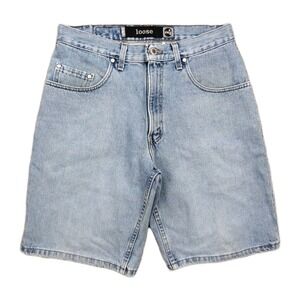 VTG Levis Silver Tab faded denim Shorts Mens SZ 31 Baggy Y2K 90s distressed USA